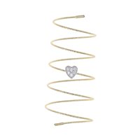 Ring Magic Wire Woman HEART in Yellow Gold Diamante 461-AS-GD-01
